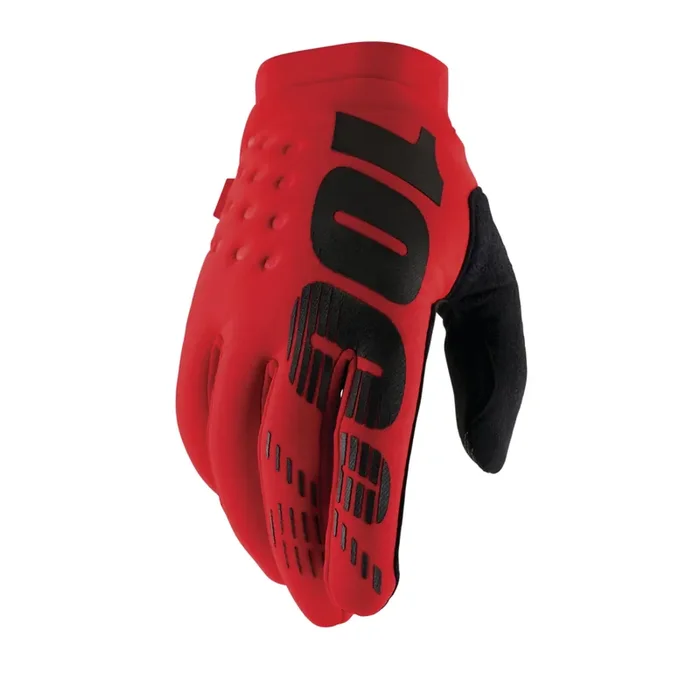 100% Brisker Gloves Red – L