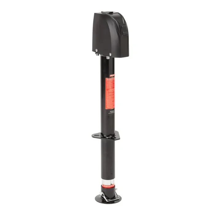 12V Dc Electric Trailer Jack With Hard-Wire Connection – 2,000Lb Lift Capacity