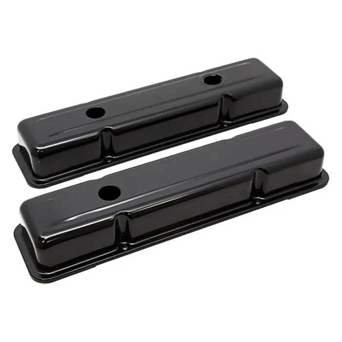 1958-86 Compatible/Replacement For Chevy Small Block 283-305-327-350-400 Oem Style Short Valve Covers – Black