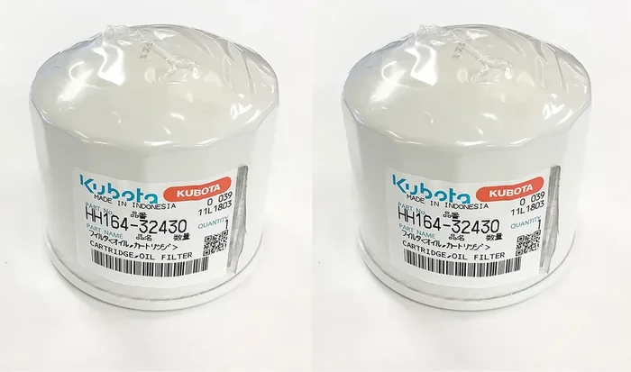 (2) Genuine Oem Kubota Diesel Engine Oil Filter Hh164-32430