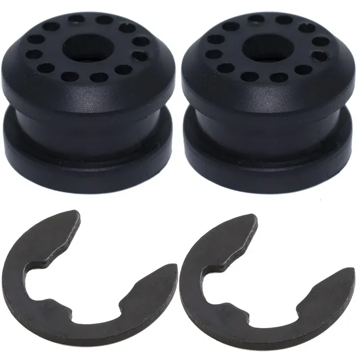 2Pcs Transfer Case Shifter Linkage Control Lever Bushing Grommet Kit For Dodge Ram 1500 2500 3500 4X4 (2002-2010) – Includes E Clips (Part 68078974Aa, 68078975Aa)