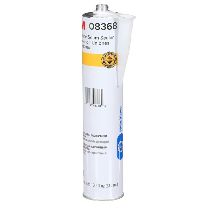 3M Urethane Seam Sealer, 08368, White Color, High Solids, Permanently Flexible, 310Ml/10.5 Fl Oz Cartridge