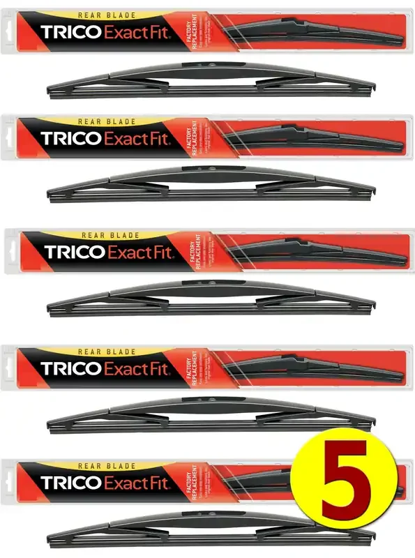 5-Wiper Factory Master Case – Bulk Rear Wiper Blades For Fleets & Service Repair Shops – Trico 16-B Exact Fit Rear Wiper Blades