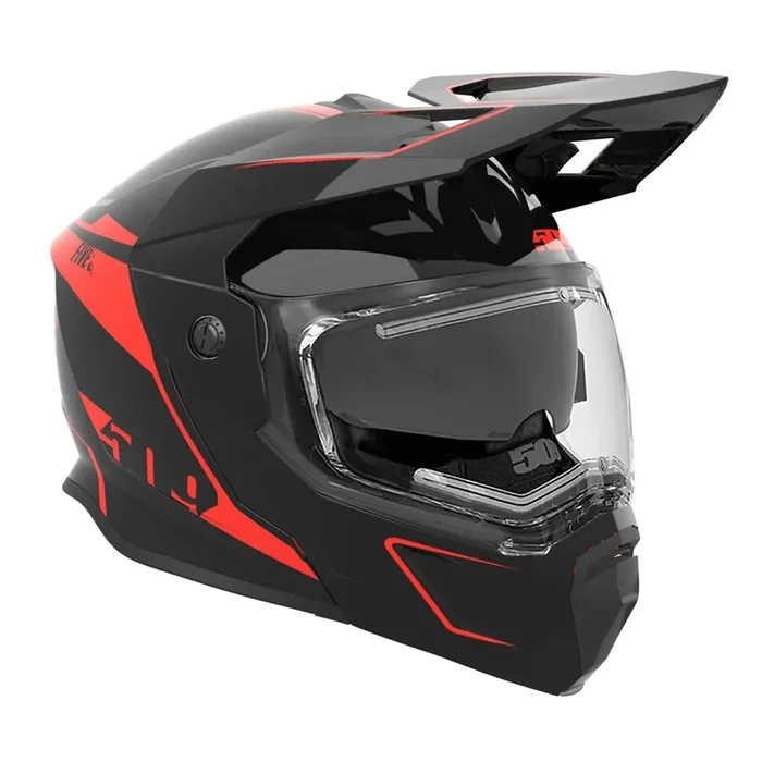 509 Delta R4 Ignite Snowmobile Helmet (Matte Black Aura (2024) – Medium)