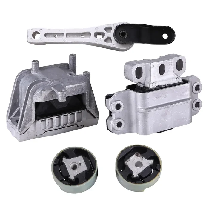 5Pcs Engine Motor Trans Mount Fit For 2005-2010 Jetta 2.5L Replace 1K0199855Bb, 1K0199262Bc, 1J0199262Da, 1J0199262Cr, 1K0199555Ap Rear Lower Engine Torque Strut Mount Engine Motor Transmission Mount