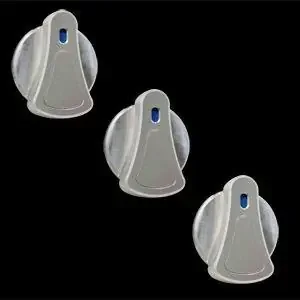 99-04 Mustang Billet A/C Knobs Blue
