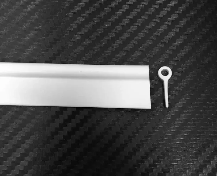 A.A 1/4‘‘ Hollow Bead Welt Vinyl Trailer Rv Cabinet Wall Corner Gimp Trim (25 Ft, White)