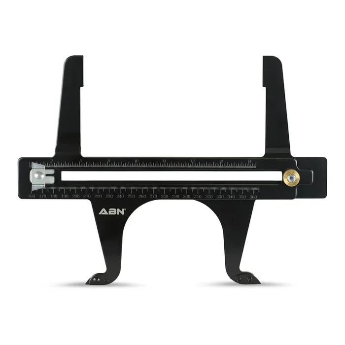Abn Brake Measuring Tool 6.5-14.25 Inch (160-360Mm) Dual Scale Combination – Brake Resetting Gauge Tool For Rear Drum Brake Lini