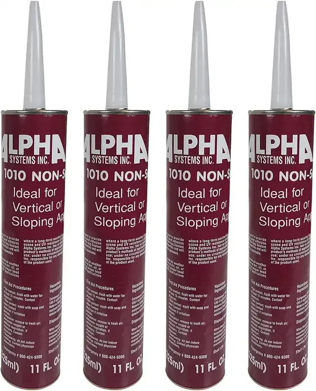 Alpha Systems 862157 1010 Upc Non-Sag Sealant, White (Qty 4)