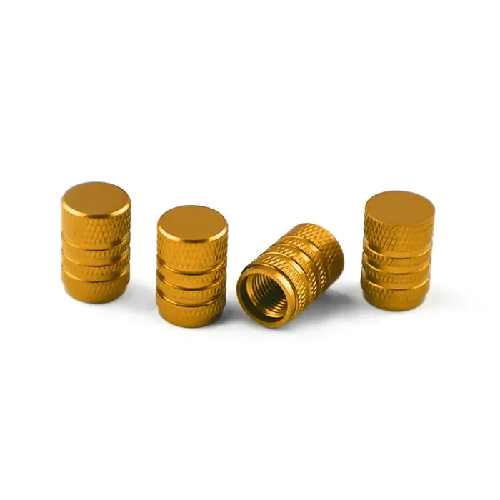 Aluminum Alloy Tire Valve Stem Caps, 4 Pack Universal Car Wheel Tire Valve Caps, Universal Stem Covers For Cars Trucks Motorcycl
