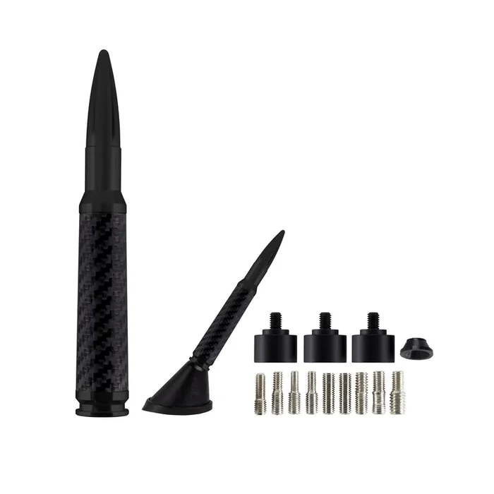 Ammotenna Black Carbon Fiber Wrap – .50 Caliber Replica Antenna 50CFB