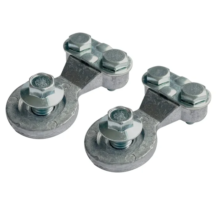 Ampper 3/8‘-16 Lead Side Post Battery Terminal Clamps, Standard Side Post Battery Terminal Connector Ends Compatible With Gm Post (1 Pair)