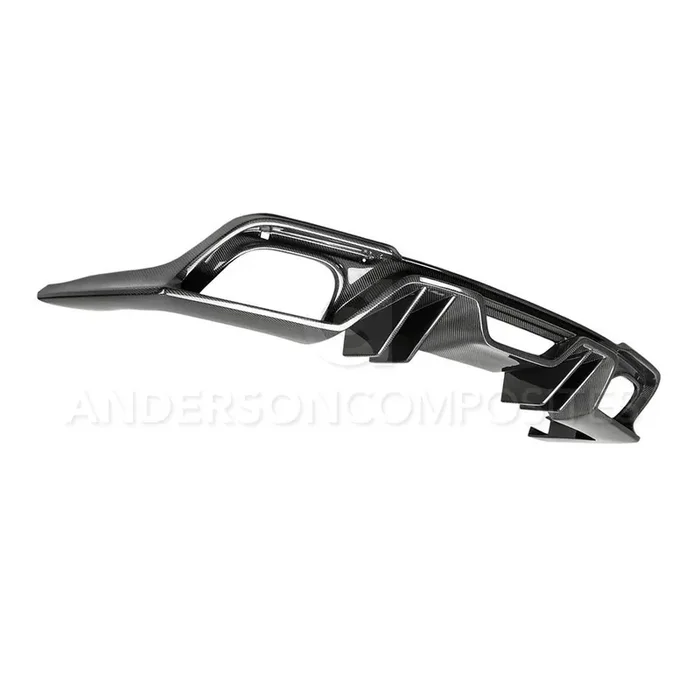 Anderson Composites 2018 Ford Mustang Type-AR Carbon Fiber Quad Tip Rear Diffuser