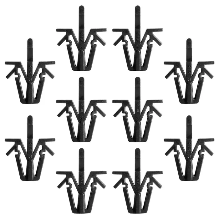 AOIT Grille Clips Retainers Set of 10 for Toyota Pickup, Tacoma, 4Runner, Rav4 – Black Replacement 90467-12040