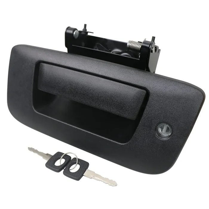 Apperfit Locking Tailgate Handle Latch W/Bezel & Lock Cylinder 22755305 Compatible With 2007-2014 Chevrolet Chevy Silverado Gmc Sierra 1500 2500 3500 Truck Bed Tail Gate Door Panel