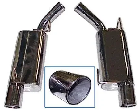 Bassani 2010 GT/GT500 S.S. “Race” Mufflers w/Rolled Edge Tips