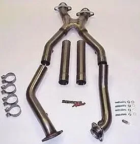 Bassani 46972 1996-1998 Mustang Cobra Stainless Steel Off-Road X-Pipe (Off-Road Race Only)