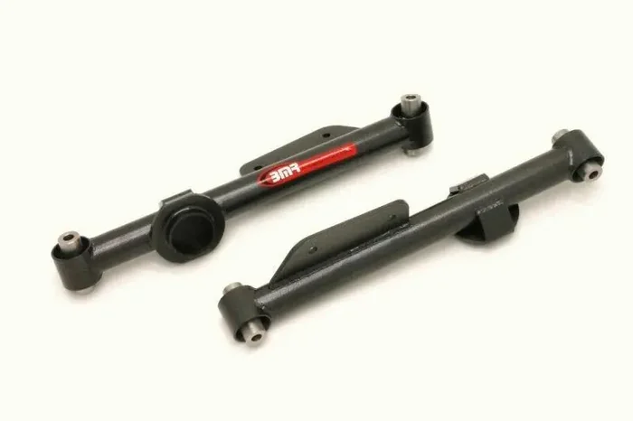BMR 79-98 Mustang Non-Adjustable Lower Control Arms with Spherical Bearings (Black Hammertone)