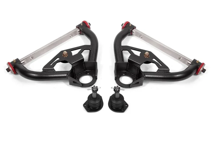 BMR AA012H Black A-Arms, Upper, DOM, Non-Adjustable, Polyurethane Bushings G-Body 1978 – 1987 Buick, Chevy, Oldsmobile, Pontiac
