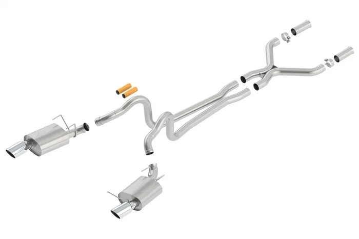 Borla 2.75″ Cat-Back Exhaust System – Atak – 4.5″ Stainless Steel Tips (2013-2014 Mustang GT) – 140516