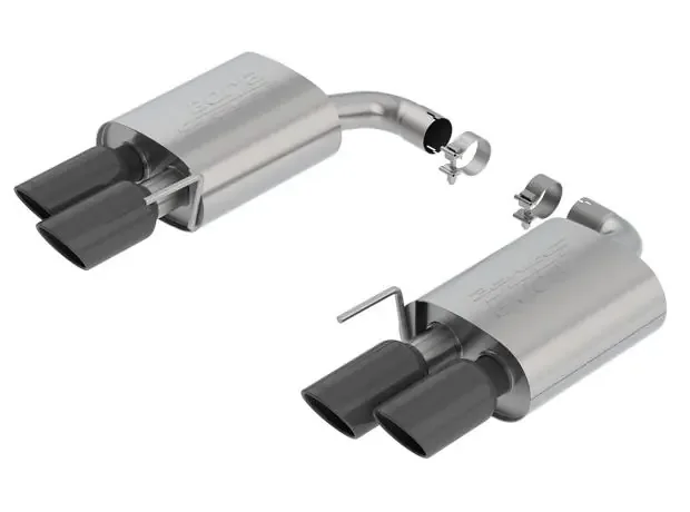 Borla Axle-Back Exhaust System – S-Type – Stainless Black Tips (2018-2023 Mustang) – 11953BC