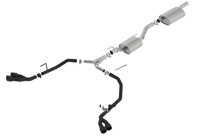 Borla Cat-Back(Tm) Exhaust System – Touring – Ceramic Black Tips (2020-2022 Gladiator) – 140814CB