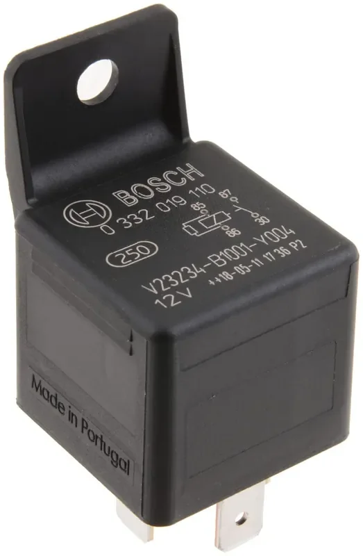 Bosch 0332019110 Normal Open Mini Relay – 4 Pins, 12 V, 30 A – Single