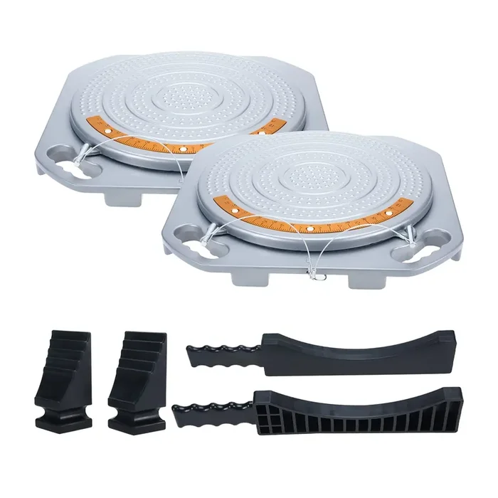 Btshub Wheel Alignment 360° Rotating 4 Ton Capacity, Pair Of Turntable Front End Turn Plate Table For Car Truck