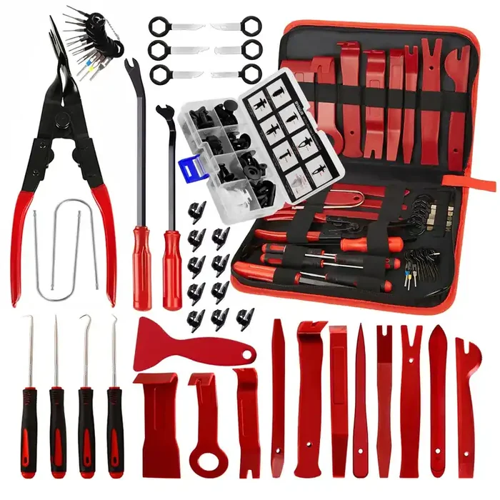 Byniiur Trim Removal Tool, Fastener Remover Tool Kit Automotive Interior Plastic Pry Kit, Car Door Panel Tool Radio Auto Clip Pl