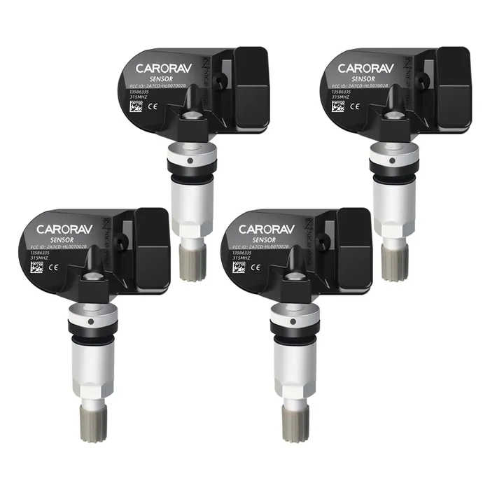 Carorav Tpms Sensor Gm, 4-Pack Tire Pressure Sensor Replacement For Gm Chevy Gmc Cadillac Buick, 315Mhz Oe Replaces 13586335, 1