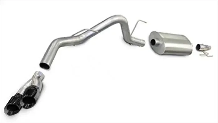 Corsa 14392BLK Sport Cat-Back Exhaust System with Black Tips (2011-2014 3.5L F150 Ecoboost)