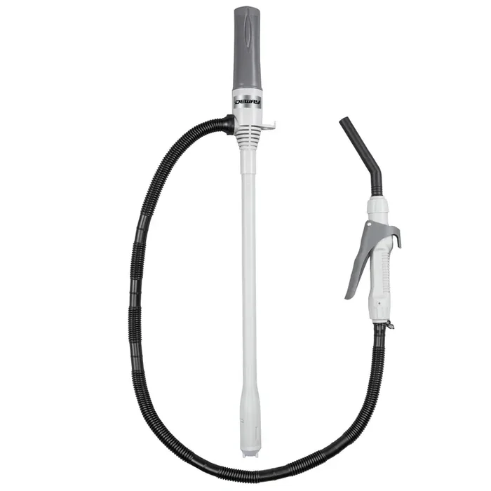 Deway Automatic Fuel Transfer Pump With Nozzle For Quick Flow Control & Stop, 3X More Powerful D Battery Powered, Extra Long Hos
