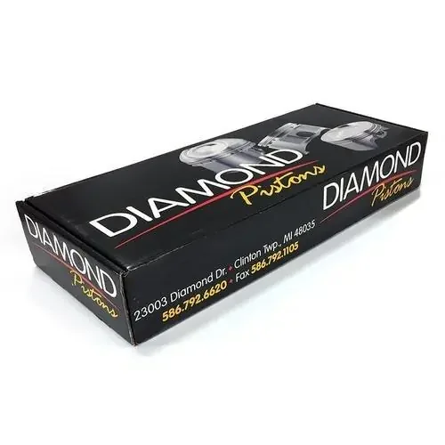 Diamond Racing 30700-8 Piston Kit 3.700″ Bore 7.5cc Dome / 12 1 Compression (Ford 5.2L Coyote / Voodoo)