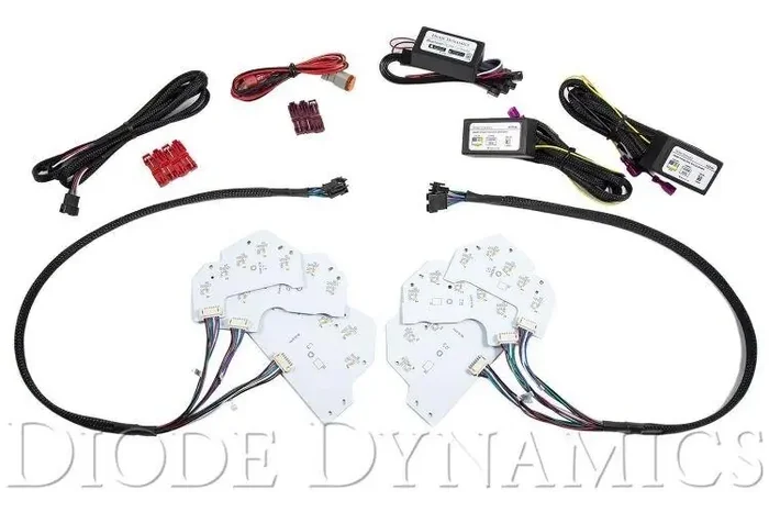 Diode Dynamics DD2243 2018+ Mustang Multicolor DRL LED Boards (RGBWA Multicolor)