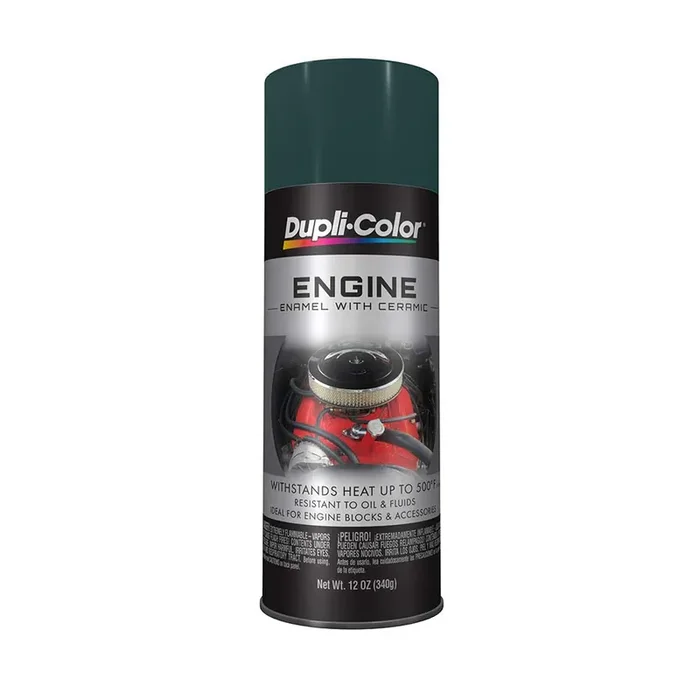 Dupli-Color De1644 Engine Enamel Spray Paint With Ceramic – Racing Hunter Green – 12 Ounce (Pack Of 1)