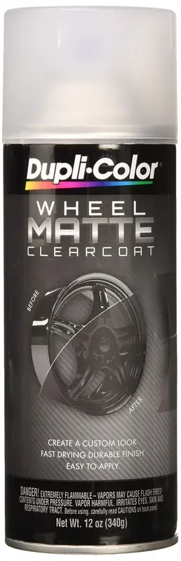 Dupli-Color Ehwp10600 Wheel Coating Clearcoat, Matte, Clear, 12 Oz.