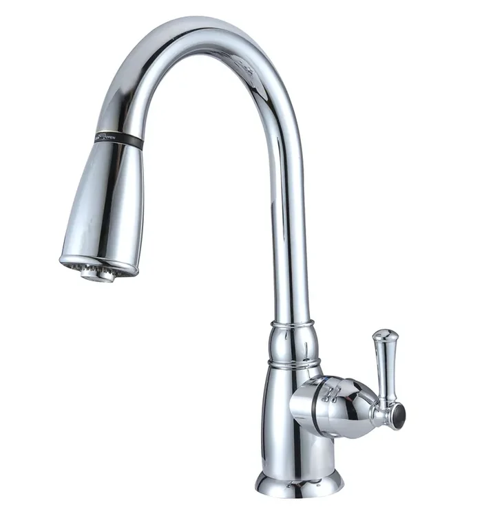 Dura Faucet Df-Pk160-Cp Rv Non-Metallic Pull-Down Kitchen Sink Faucet (Chrome)