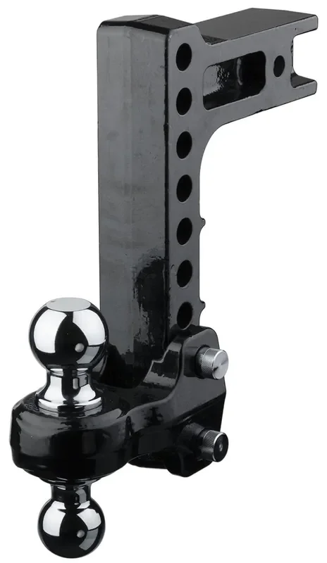 Fastway Flash Solid Steel 49-00-5925 Adjustable Steel Ball Mount With 10 Inch Drop, 2.5 Inch Shank, And Chrome Plated Balls