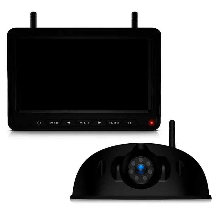 Fookoo Hd 7-Inch Wireless Rv Backup Camera System, 1080P 7‘‘ Ips Monitor & 1 Rear View Camera, Ir Night Vision Recording Ip69 Wa