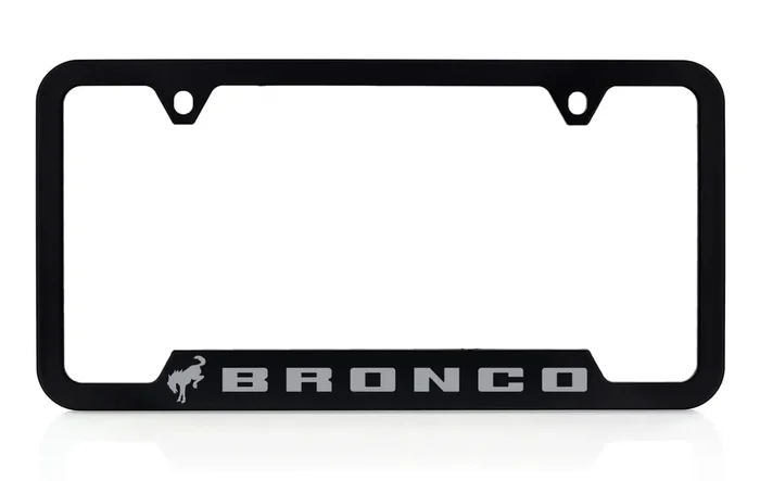 Ford Bronco Uv Printed License Plate Frame – Cactus Grey