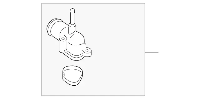 Ford FR3Z-8592-C 2015 Mustang Cooling System Water Pump Outlet Assembly