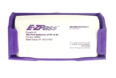 Free Thought Designs Toll Transponder Holder For New I-Pass And Ez Pass 3 Point Mount (1 Pack) – Purple