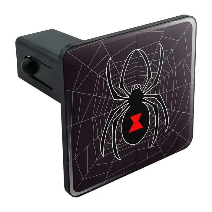 Graphics & More Black Widow Spider On Web Tow Trailer Hitch Cover Plug Insert 1 1/4 Inch (1.25‘‘)