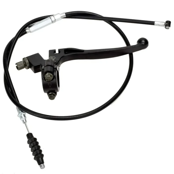 Hiaors 7/8 Inch Handlebar Left Clutch Lever And Clutch Cable With Adjuster Compatible With 50Cc 70Cc 90Cc 110 Cc 125Cc Yamaha Kawasaki Suzuki Tao Tao Ssr Pit Dirt Motor Bike Black