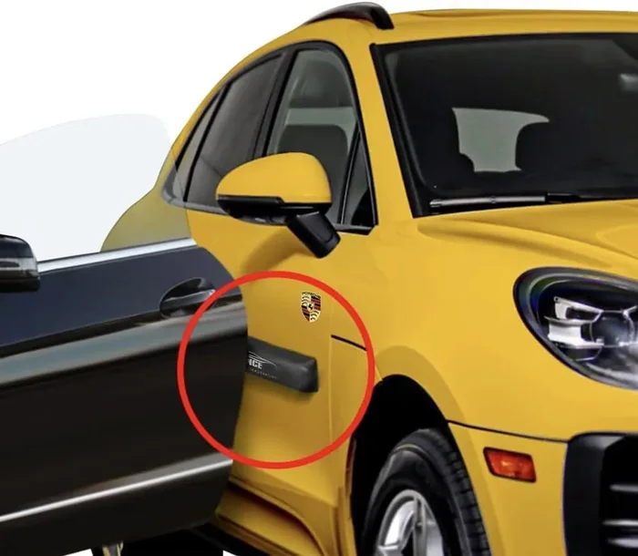 Hrx Car Door Dent Protector For Non-Aluminum Cars Doors – 4 Doors Pack – Removable Soft Cushion Magnetic Door Guards – Door Ding Bumper And Scratch Protector – Prevents Dents, Scratches & Dings