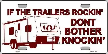 If Trailer‘S Rockin Metal Novelty License Plate Tag Lp-297