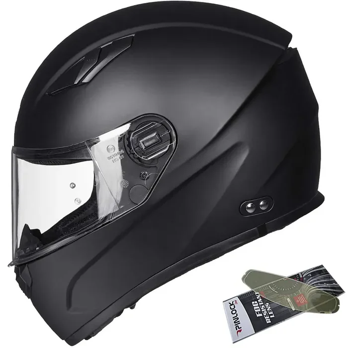 Ilm Motorcycle Helmet Motocross Full Face Ultra Large Pinlock Insert Anti-Fog Visor Atv Casco Snowmobile For Men Women Dot(Matte