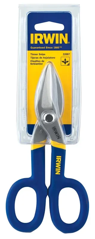 Irwin Tin Snip, Flat Blade, 7-Inch (22007)