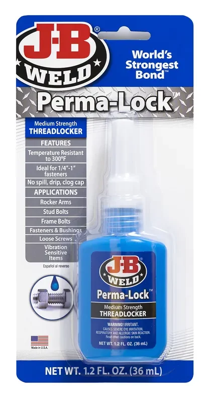 J-B Weld 24236 Perma-Lock Medium Strength Threadlocker – Blue – 36 Ml