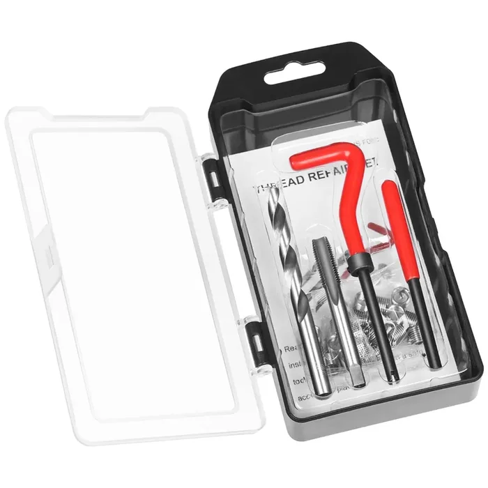Jmmrrr Thread Repair Kit M8 X 1.25Mm, Metric Thread Repair Insert Kit Compatible Hand Tool Set For Damaged Thread And Auto Repai